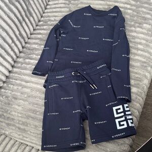 Givenchy Dark Blue Logo Ensemble